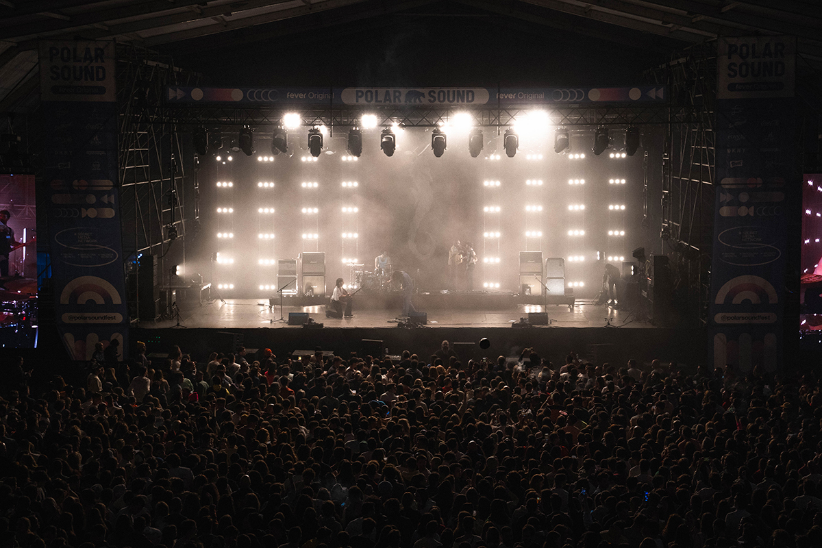 Escenario principal de Polar Sound, el festival más posh de la nieve