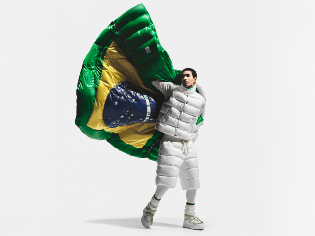 La equipación de Brasil para los Juegos Olímpicos de Invierno 2026, diseñada por Moncler junto a Oskar Metsavaht. Moncler