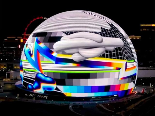 Felipe Pantone conquista el skyline de Las Vegas