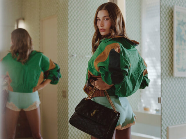 Hailey Bieber stars in Saint Laurent’s ‘Tangerine Temptation’