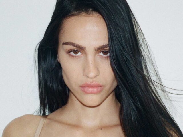 Amelia Gray models SKIMS’ new basic