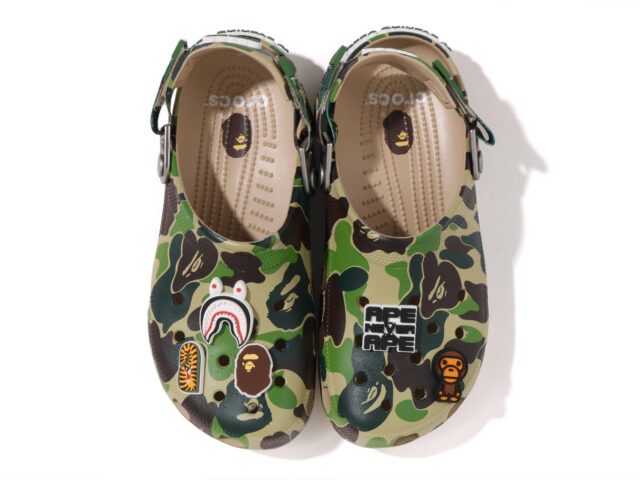 BAPE traslada su COLOR CAMO a las Crocs Echo RO Clog